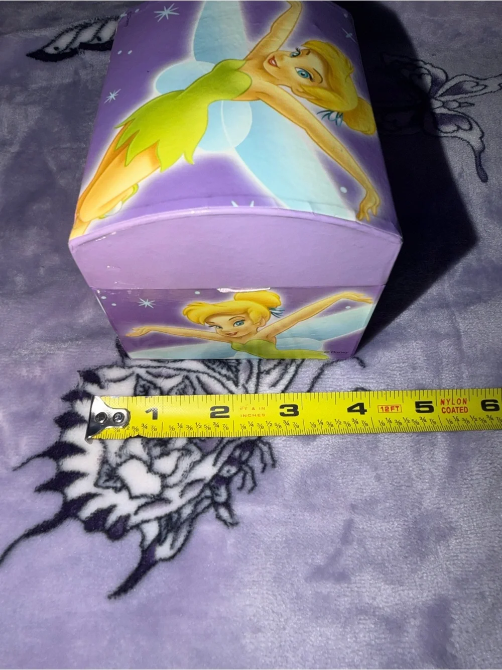 Y2K Disney Tinker Bell Pink Storage Box Retro Fairycore Decor